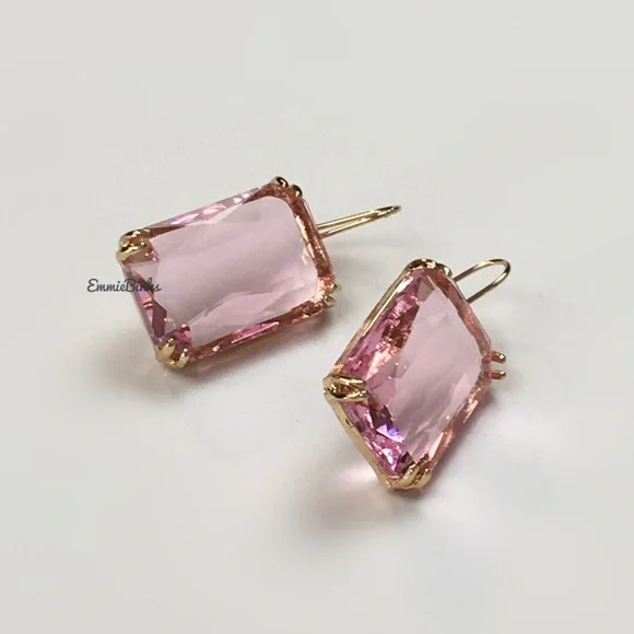 New For Love and Lemons Flirty Pink Drop Earrings - Picture 4 of 10